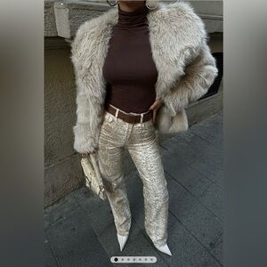 PIRAL- SNAKE PRINT PALAZZO JEANS